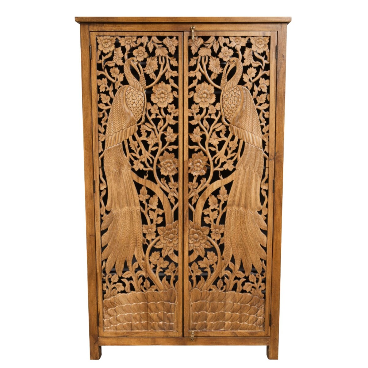 Buffet haut Ravina 190 cm en bois massif, style vintage boh&