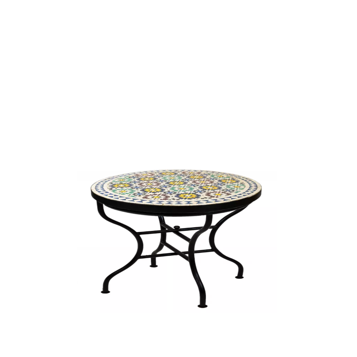 Table en mosaïque marocaine Albaicin, multicolore, 80 c
