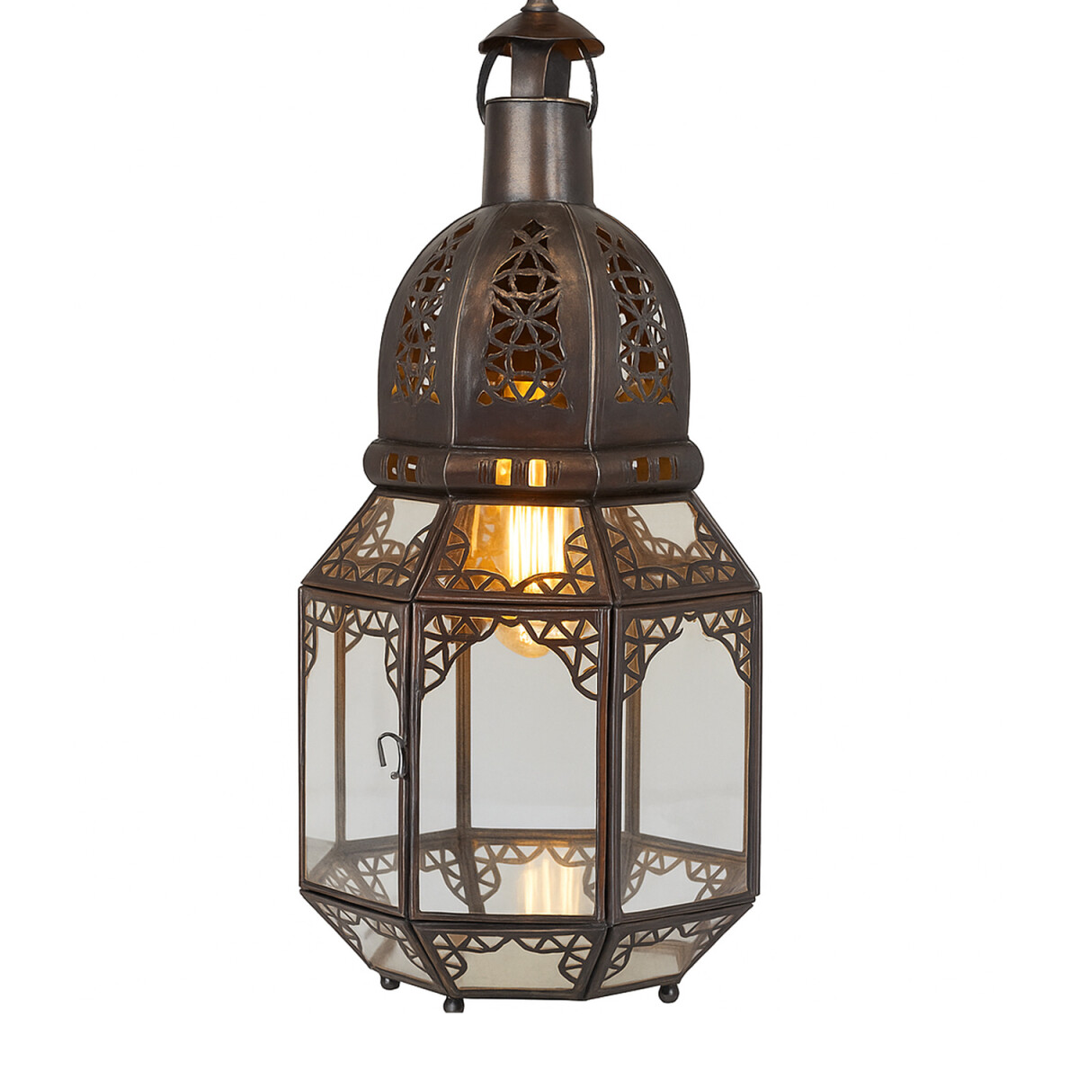 Plafonnier Haifa transparent 40 cm | Suspension médit