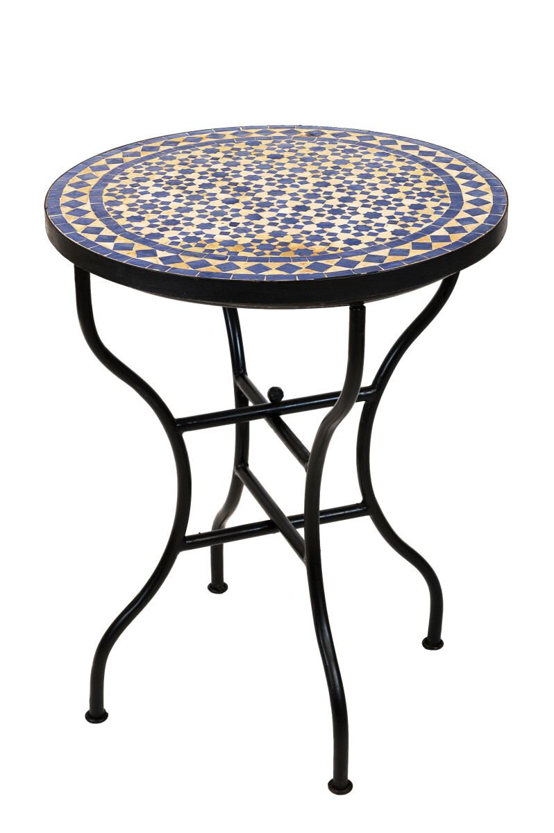 Table en mosaïque marocaine Albaicin beige-bleu &Oslash